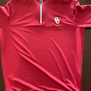 Mens OU Peter Millar 3/4 Zip Pullover